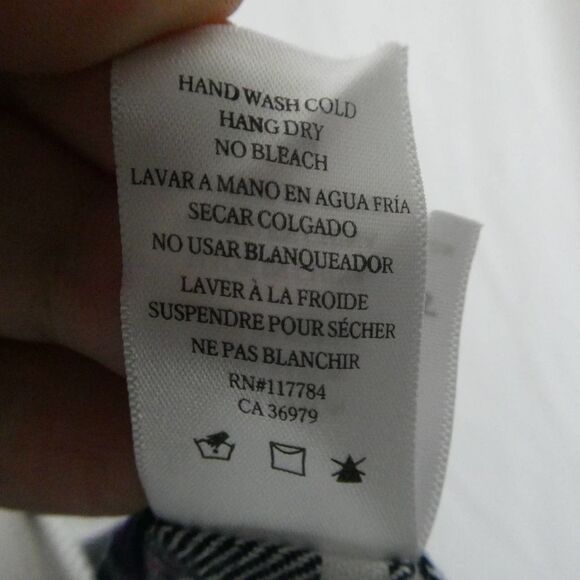 Rails Jordyn Plaid Split Tunic Tank Top Button Up Hi Low NWOT White Navy Orchid - Picture 11 of 12